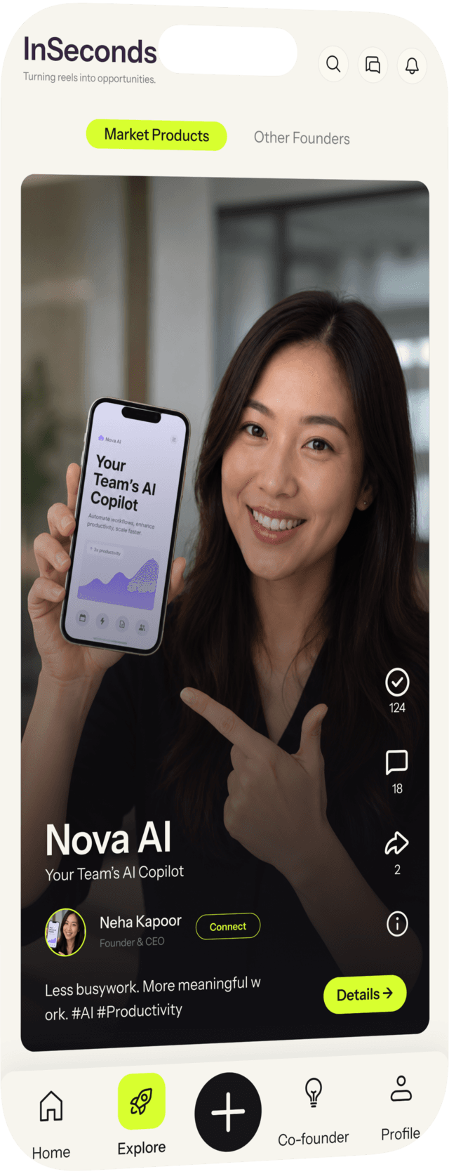 InSeconds founder insight reel